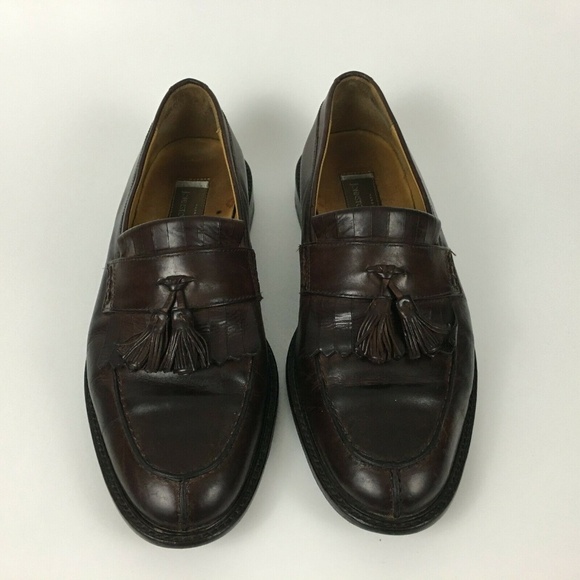 Johnston & Murphy Mens Loafers Size 9.5 Brown Tass - Picture 2 of 8